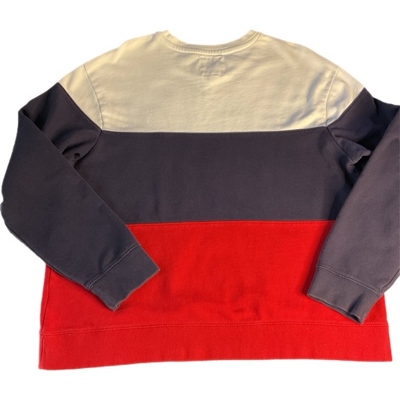 American Eagle L Red White and Blue Crew Pullover Sweatshirt - Picture 3 of 12